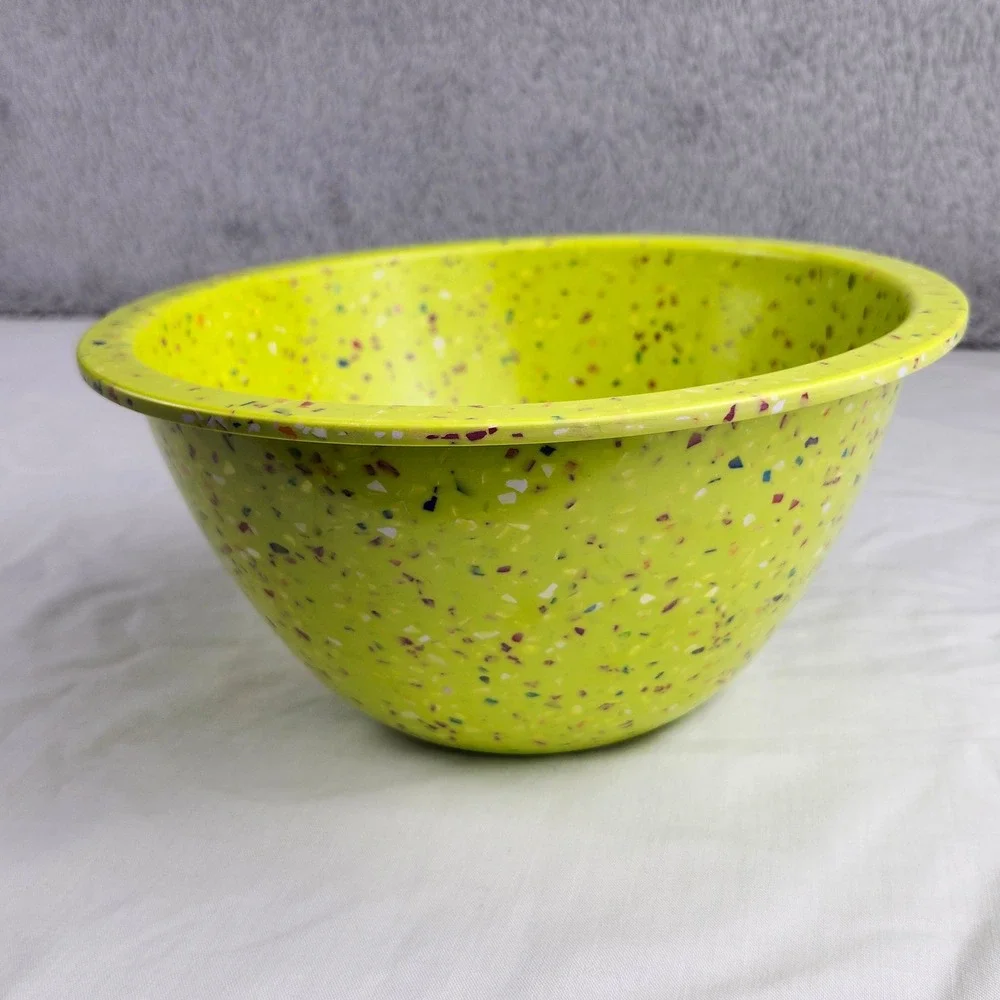 Zak Designs Green Confetti Melamine Bowl 9